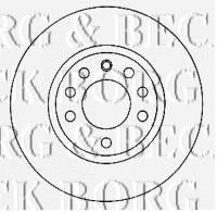 BORG & BECK bbd4580 -  Тормозной диск